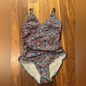 SPANX Assets Multicolor Patterned Swimwear